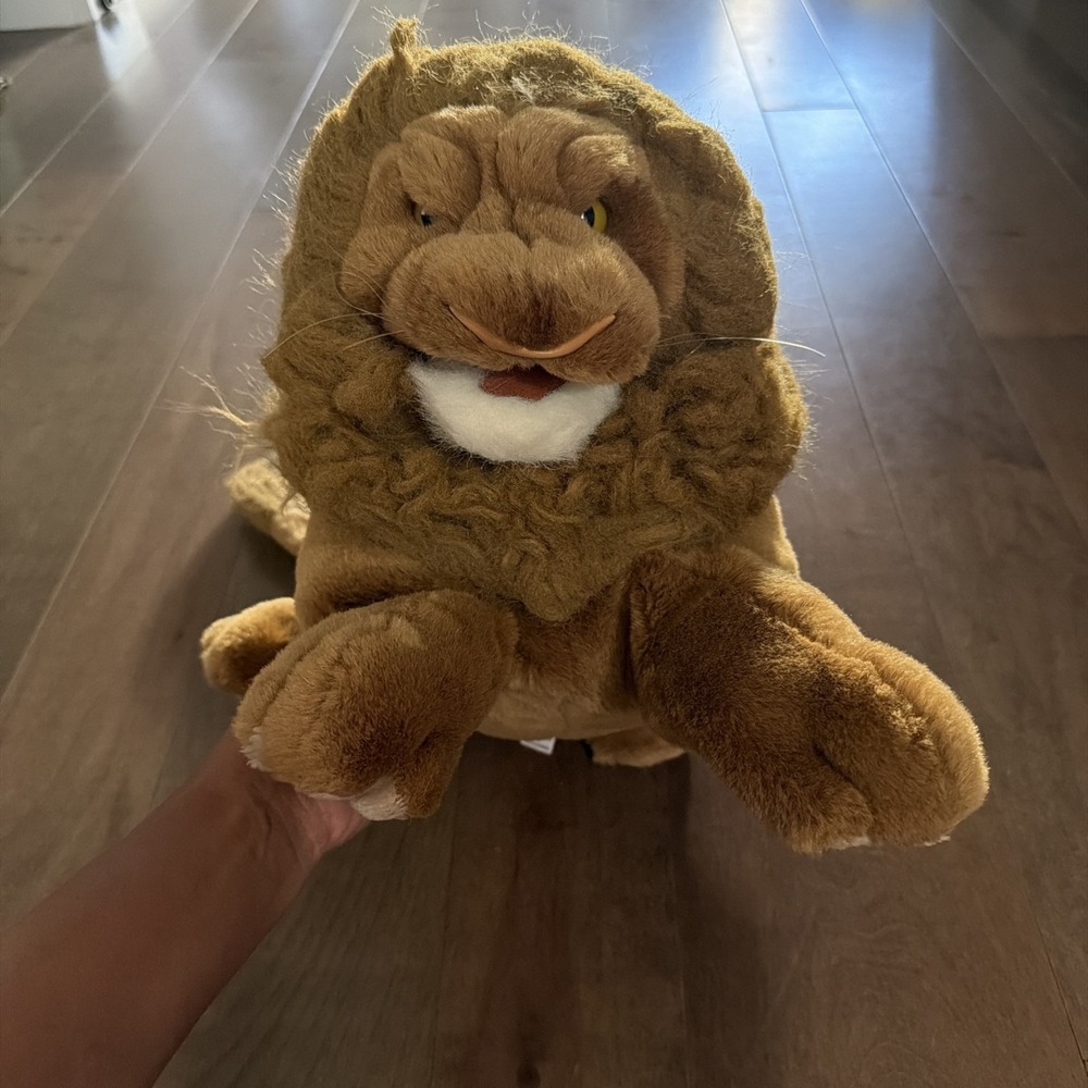 Folkmanis Lion Hand Puppet Large 25" Plush Stuffed Animal Toy